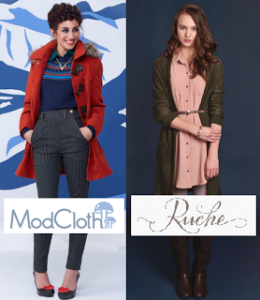 Millennial Morph, Modcloth and Ruche: a clothing community comparison, modcloth, ruche, fashion spread, catalog, online shopping